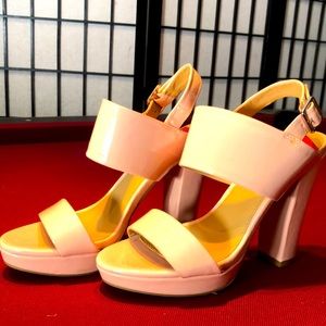 Blush Pink Patent Leather Sandals